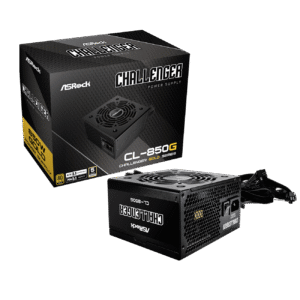 ASRock Challenger CL-850G 850W 80 Plus Gold Certified Non-Modular ATX3.1 & PCIe5.1 Ready Power Supply Unit 