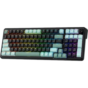 Redragon Eisa K686 96% Wired RGB Mechanical Green and Black Gaming Keyboard With Magnetic Switch