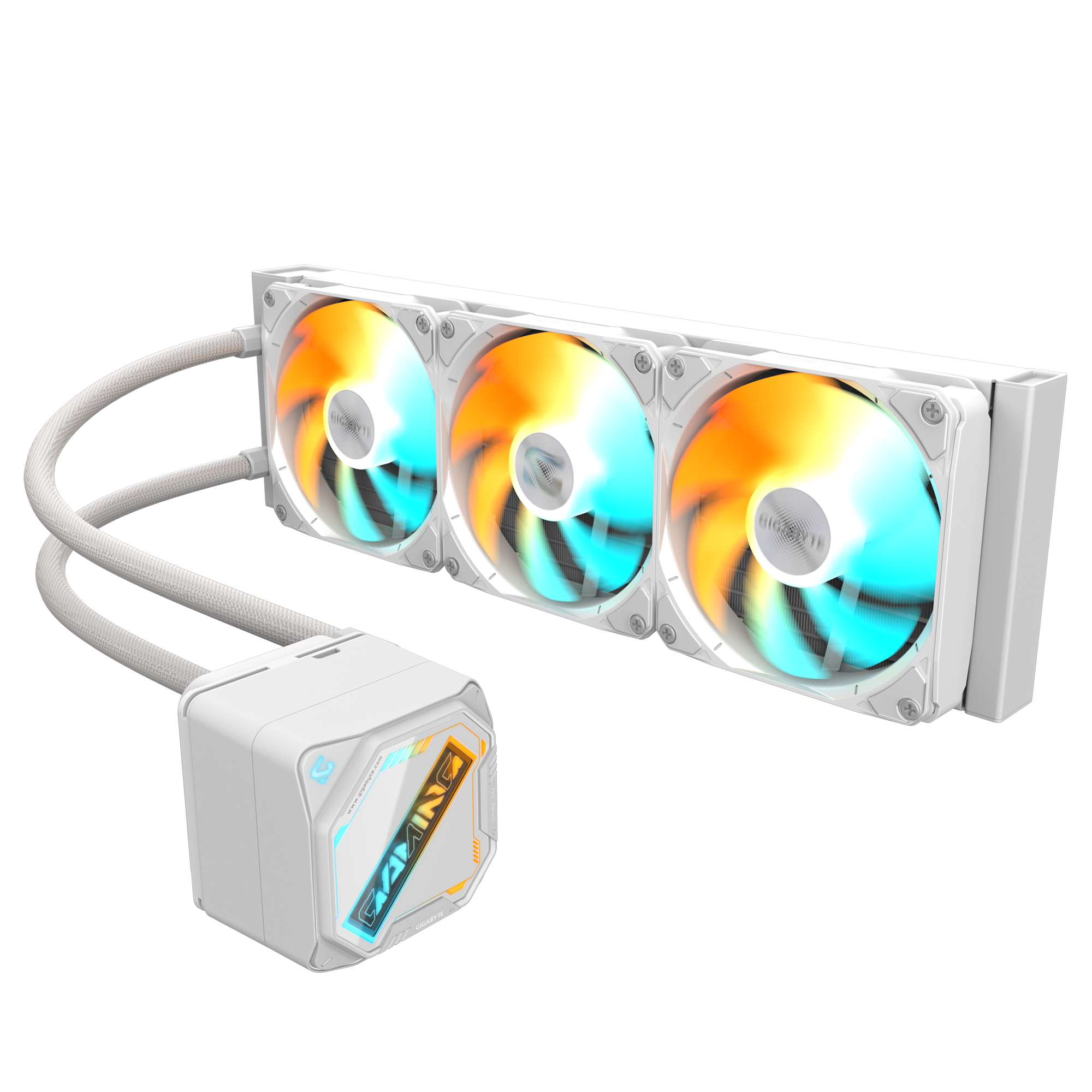 Gigabyte Gaming 360 ICE White 360mm ARGB CPU Liquid Cooler ( GP-GIGABYTE GME 360I ) - Image 2