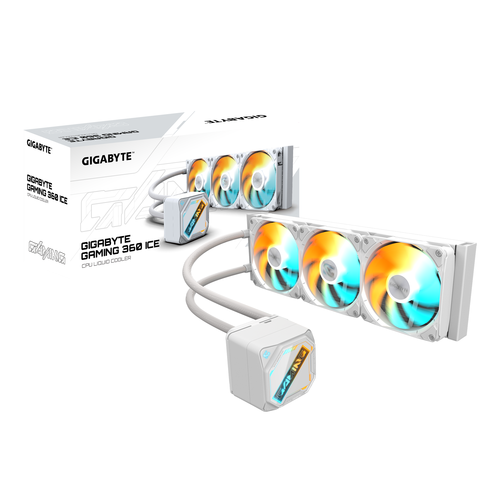 Gigabyte Gaming 360 ICE White 360mm ARGB CPU Liquid Cooler ( GP-GIGABYTE GME 360I )