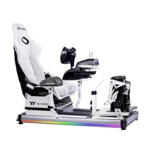 Thermaltake GF500 Flight Simulator Cockpit Snow With RGB LED Lighting Strip ( GSC-F50-CPASWH-01 )