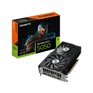 Gigabyte GeForce RTX 5050 WINDFORCE OC V2 8G 8GB GDDR6 128-Bit Dual Fan Graphics Card ( GV-N5050WF2OCV2-8GD )