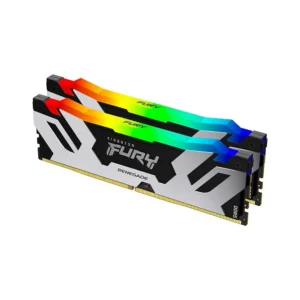 Kingston Fury Renegade RGB 32GB (16Gbx2) DDR5 6400Mhz CL32 Non-ECC Unbuffered Silver/Black Desktop Ram ( KF564C32RSAK2-32 )