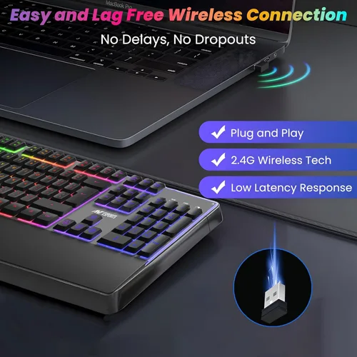 Ant Esports KM500 Pro Wireless Gaming Keyboard and Mouse Combo - Image 6