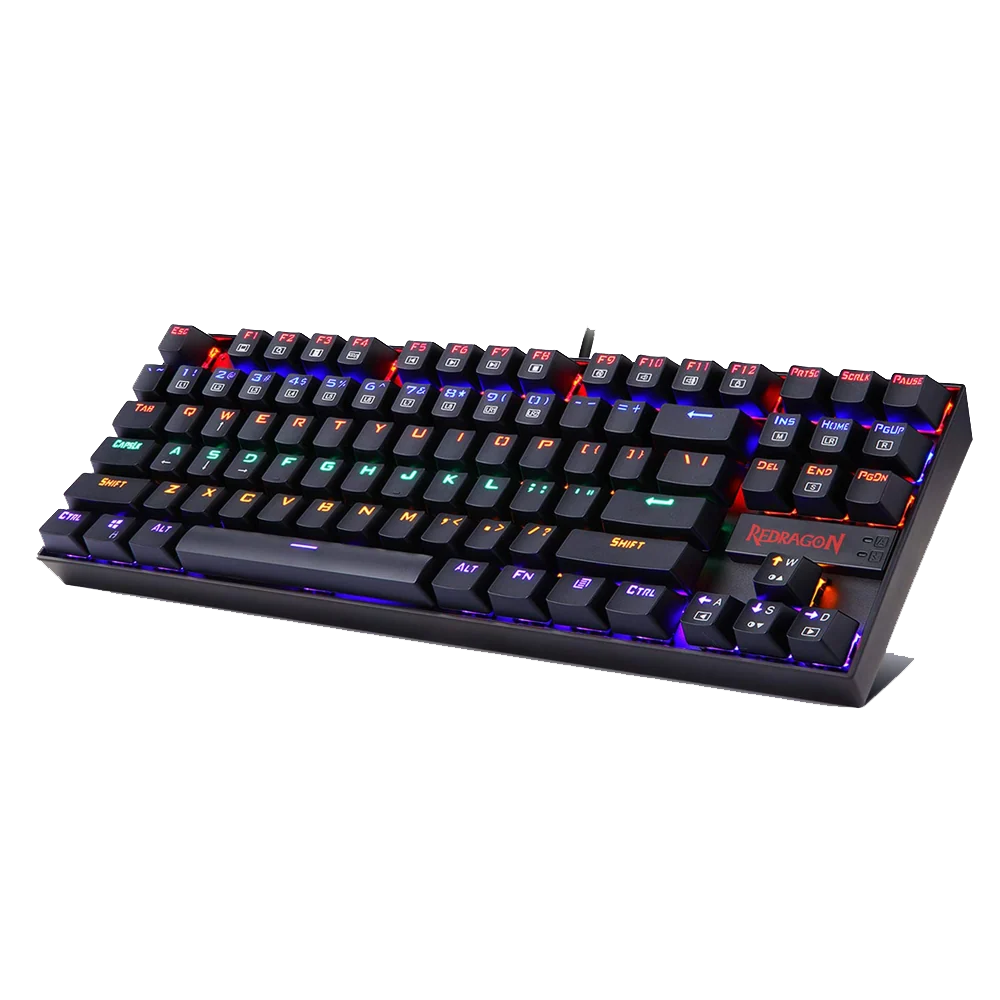 Redragon Kumara K552 - TKL Wired Rainbow Backlight Mechnical Gaming Keyboard With Outemu Red Switch