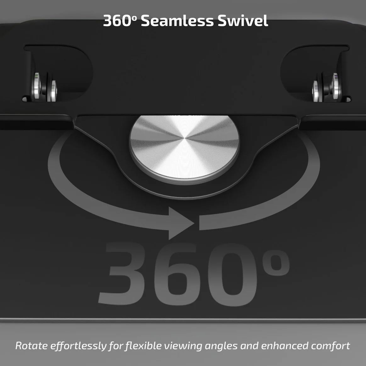 iBall LS400 Ergonomic 360° Seamless Swivel Dynamic RGB Effects Black Laptop Cooling Pad - Image 7