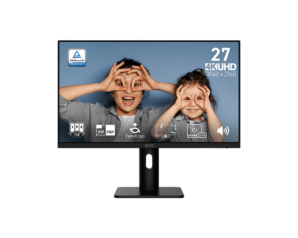 MSI PRO MP273U 27-Inch Flat IPS Panel 4K UHD 60Hz 4ms (GTG) Adaptive Sync HDR Ready Anti-glare Built-In Speaker Business Monitor