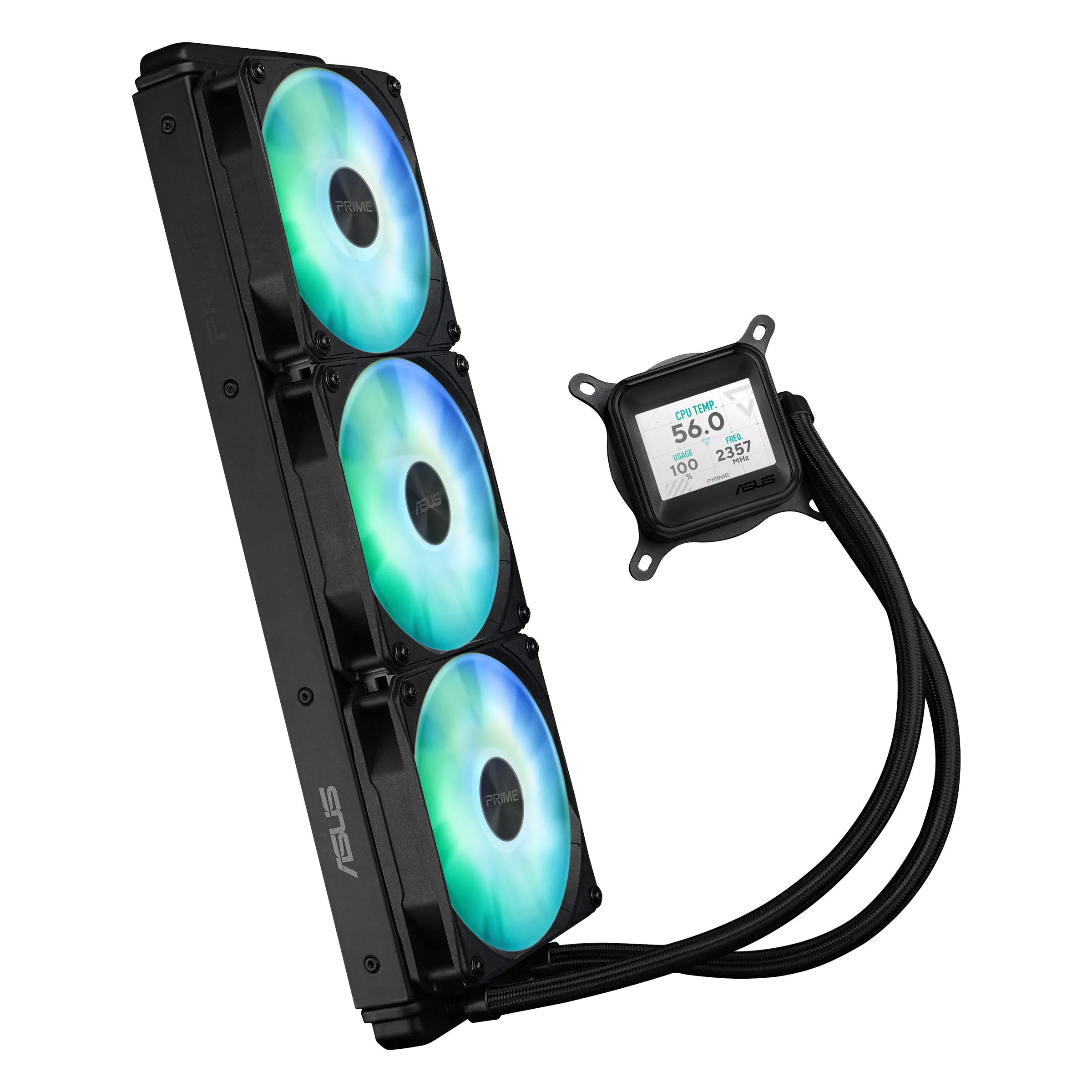 Asus Prime LC 360 ARGB LCD All-in-One 360mm CPU Liquid Cooler - Image 2