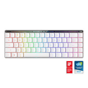 Asus ROG Falchion RX Low Profile White Tri-Mode RGB ROG RX Low-Profile Optical Switches Gaming Keyboard