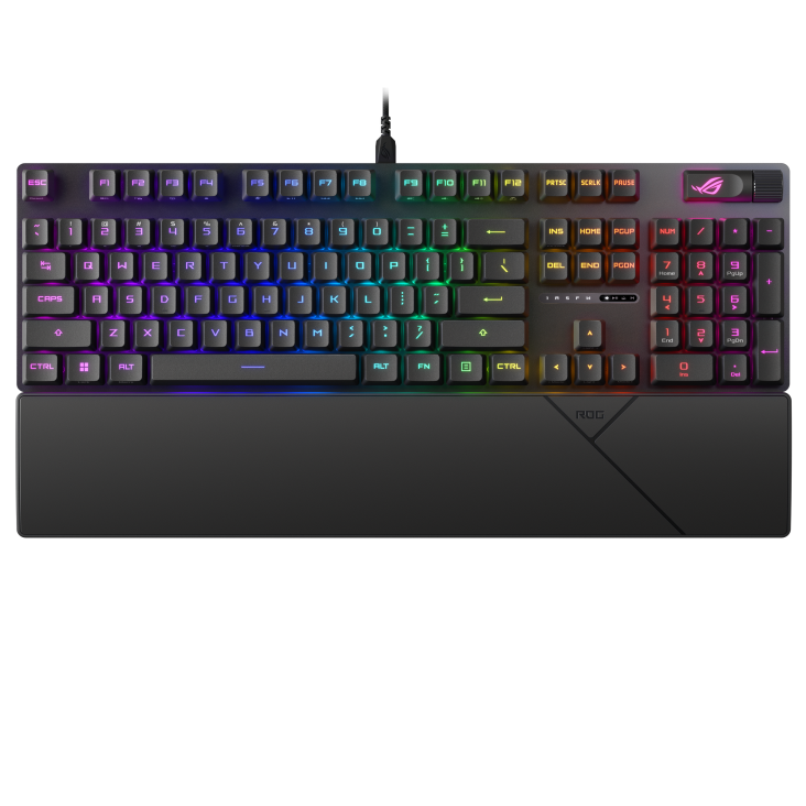 Asus ROG Strix Scope II RX USB 2.0 RGB Black Red Switches Gaming Keyboard With Wrist Rest - Image 2