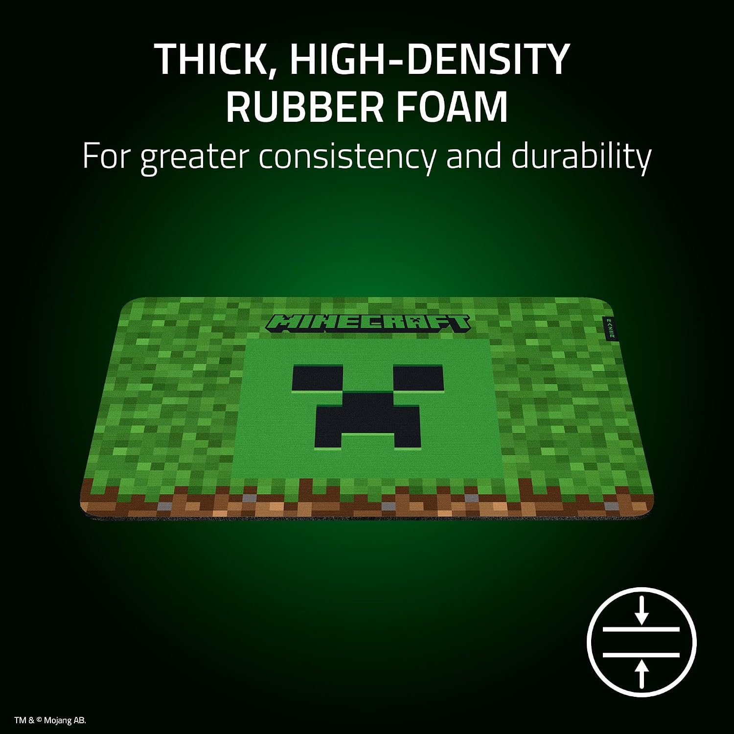 Razer Gigantus V2 Soft Minecraft Edition Gaming Medium Gaming Mouse Pad ( RZ02-03333800-R3M1 ) - Image 4