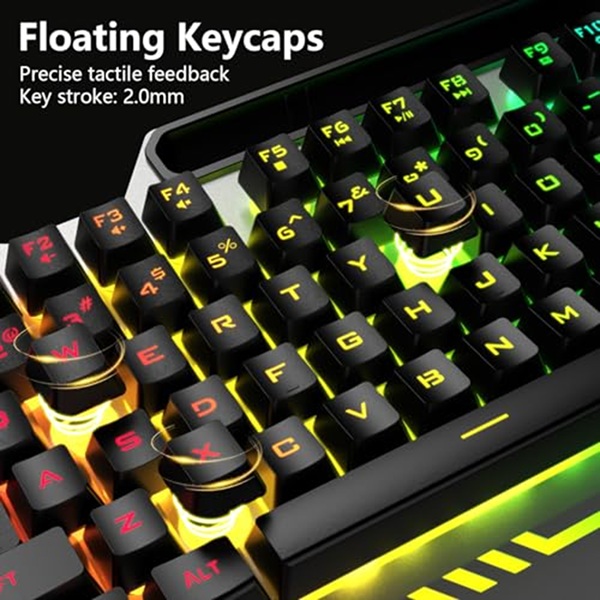 Aula T102 Full Size Wired Membrane Gaming Keyboard and Mouse Combo ( T102 ) - Image 6