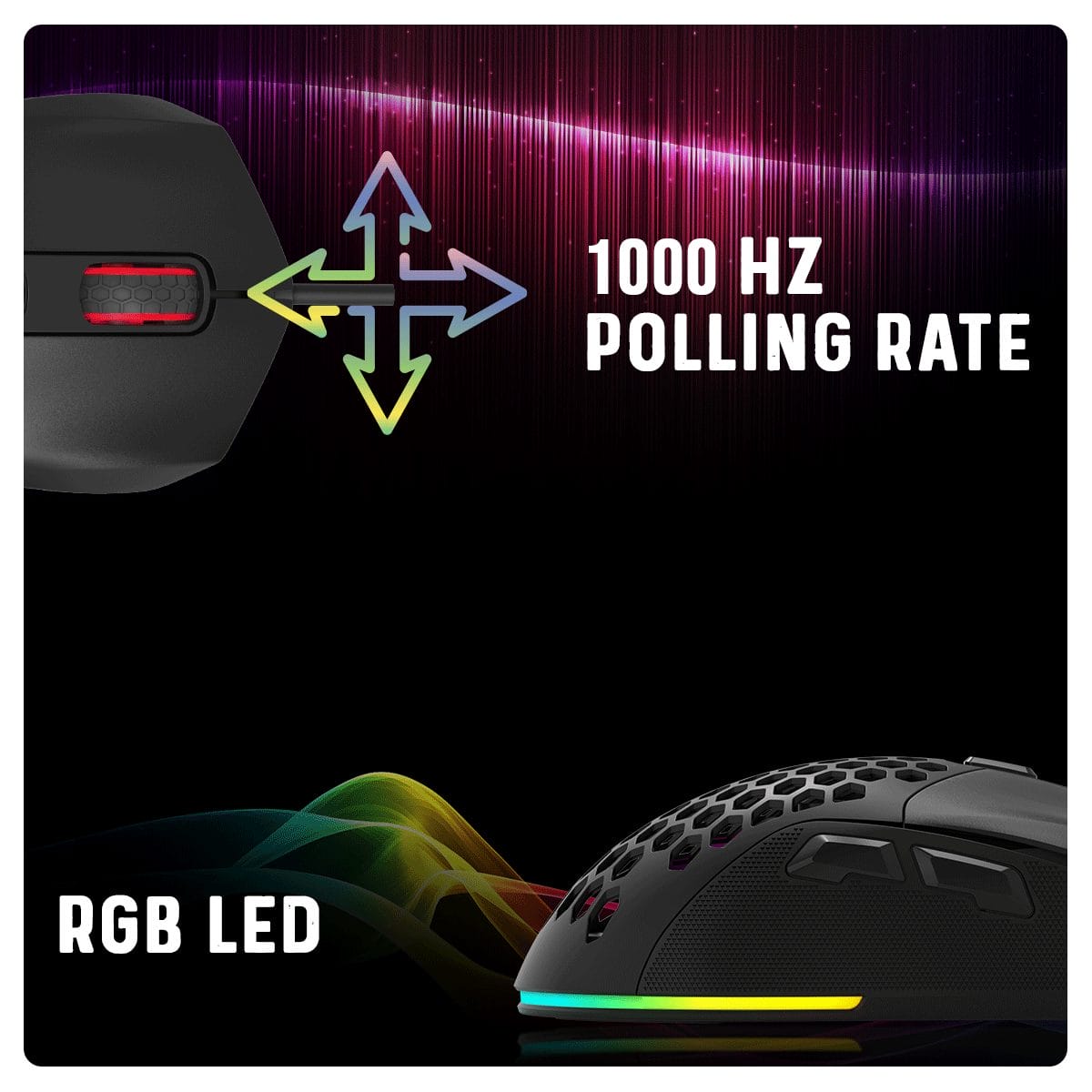 Cosmic Byte Firestorm RGB Wired 12400 Dpi Black Gaming Mouse With PTFE feet ( TCBP03430 ) - Image 5