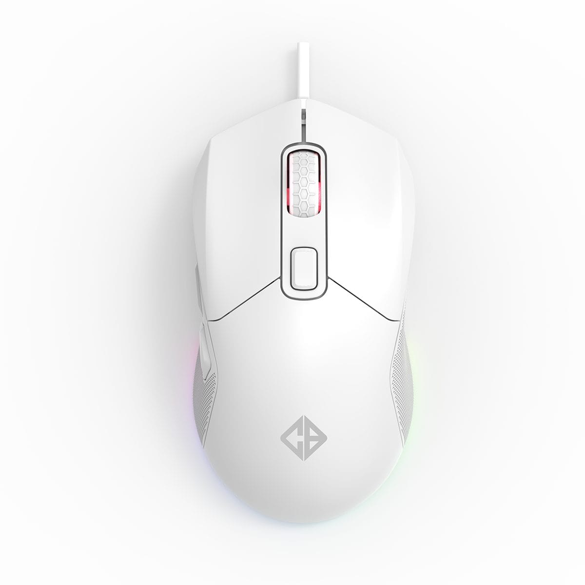 Cosmic Byte Firestorm RGB Wired 12400 DPI White Gaming Mouse With PTFE Feet ( TCBP03436 )