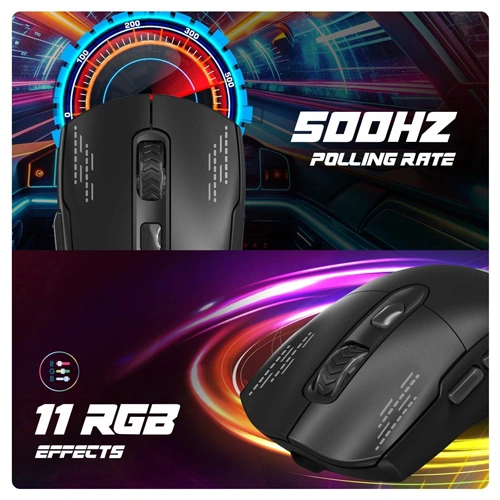 Cosmic Byte Raptor Dual Mode Wireless + Wired RGB 4800 Dpi Gaming Mouse ( TCBP03492 ) - Image 6