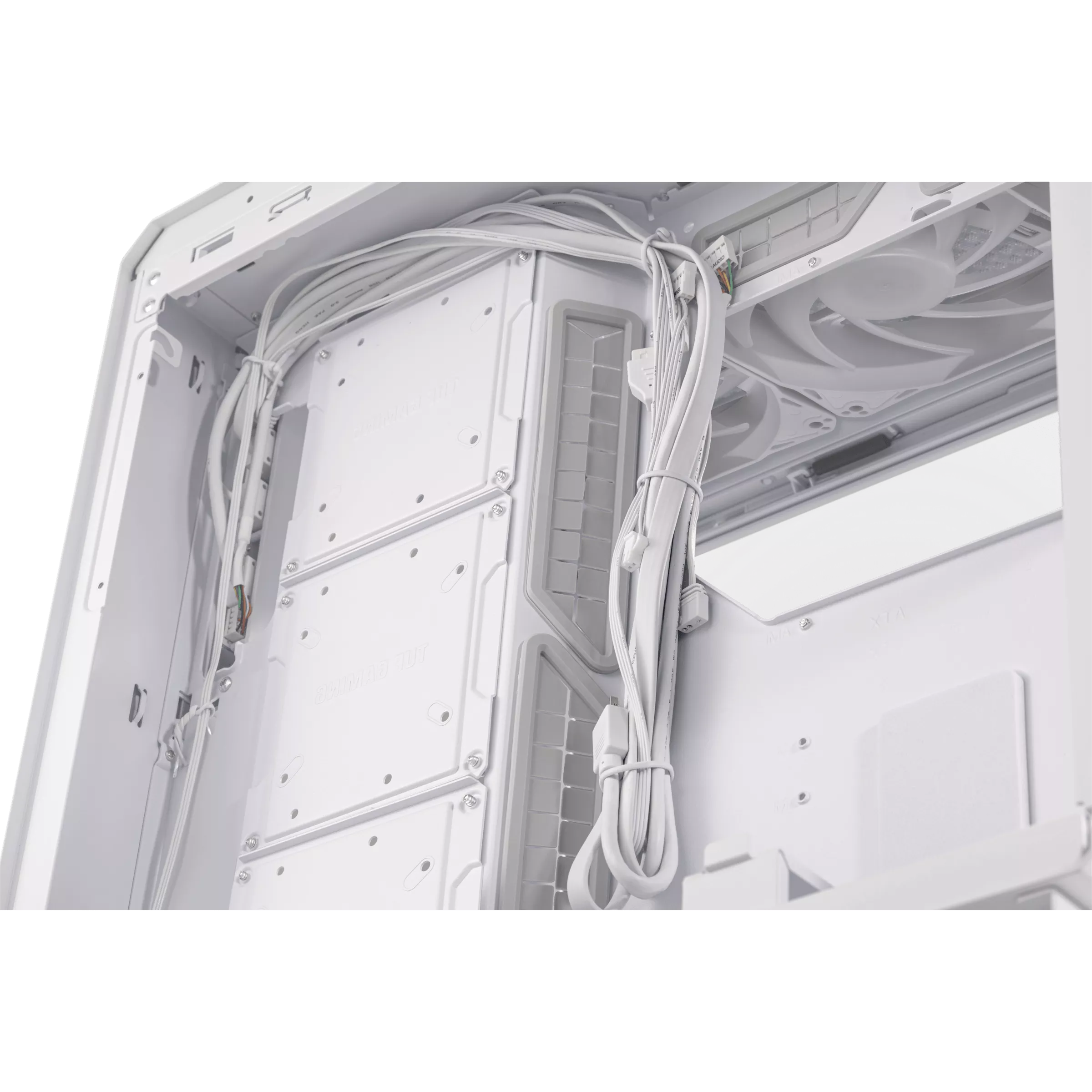 Asus TUF Gaming GT502 PLUS White ARGB ATX Full Tower Panoramic View Tempered Glass Panel Pc Cabinet With Pre-Installed ARGB Fans - Image 7