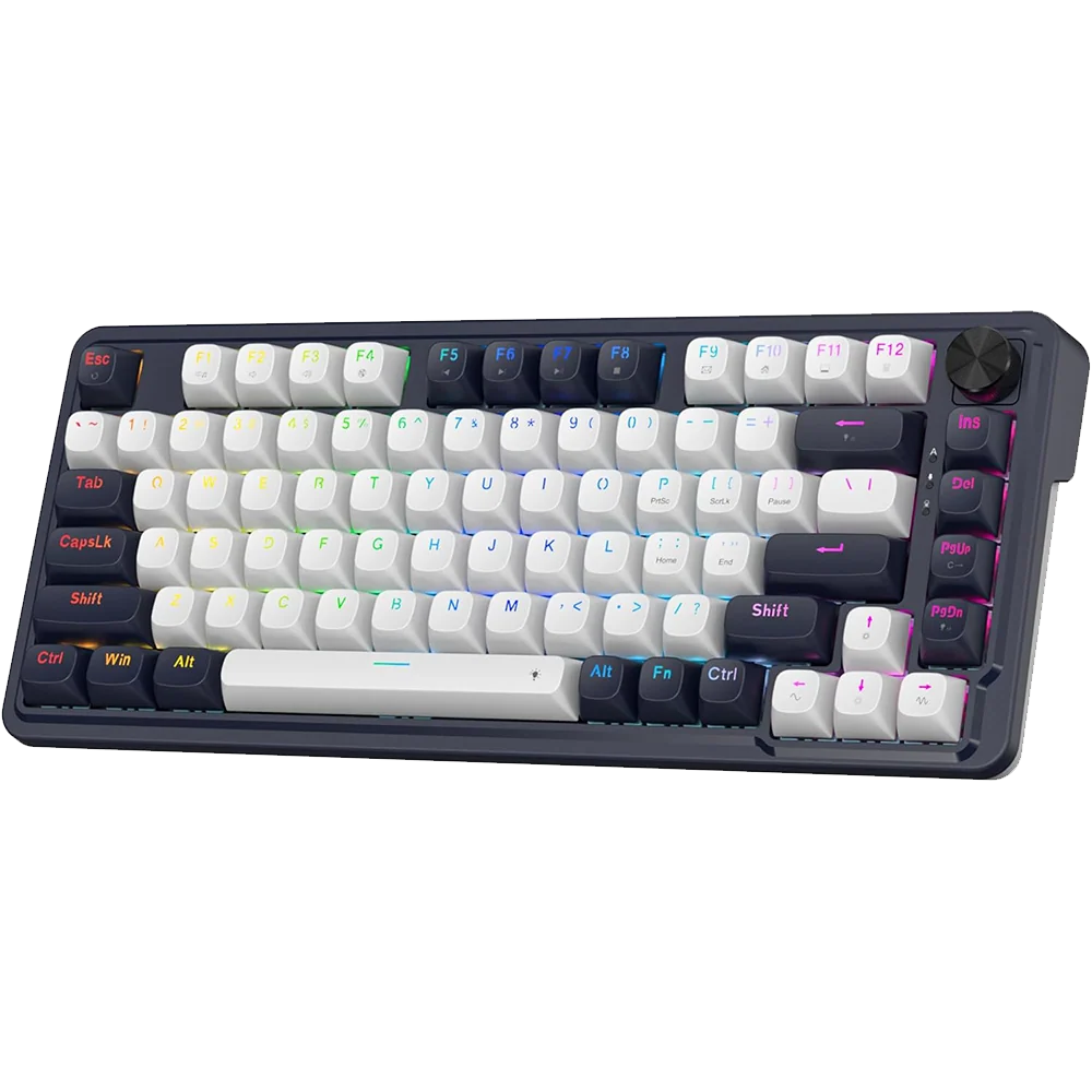 Redragon Ucal K673 Blue and White 81 Keys 8K Wired RGB Mechanical Gaming Keyboard With Magnetic Switch
