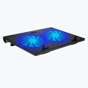 Zebronics Zeb NC3300 Blue LED Dual 120mm Fans Laptop Cooling Pad Comes With Dual Usb Port And A Retractable Stand