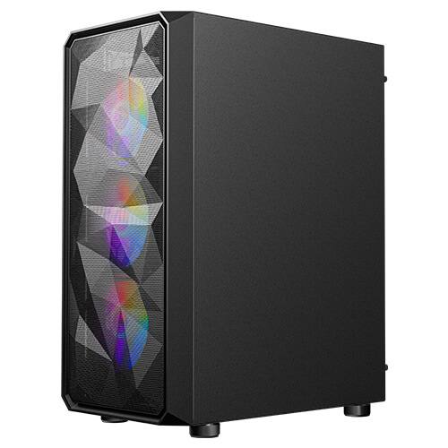 Antec AX83 RGB Extreme E-ATX Mid Tower Tower Tempered Glass Black Pc Cabinet With Fixed Mode RGB Pre-installed Fans - Image 3