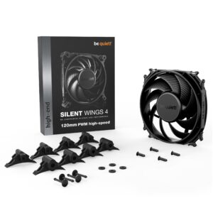 be quiet SILENT WINGS 4 120mm PWM Black High-Speed Single Pack PC Fan ( BL094 )