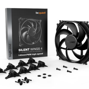 be quiet SILENT WINGS 4 140mm PWM HS Black High-Speed Single Pack PC Fan ( BL097 )