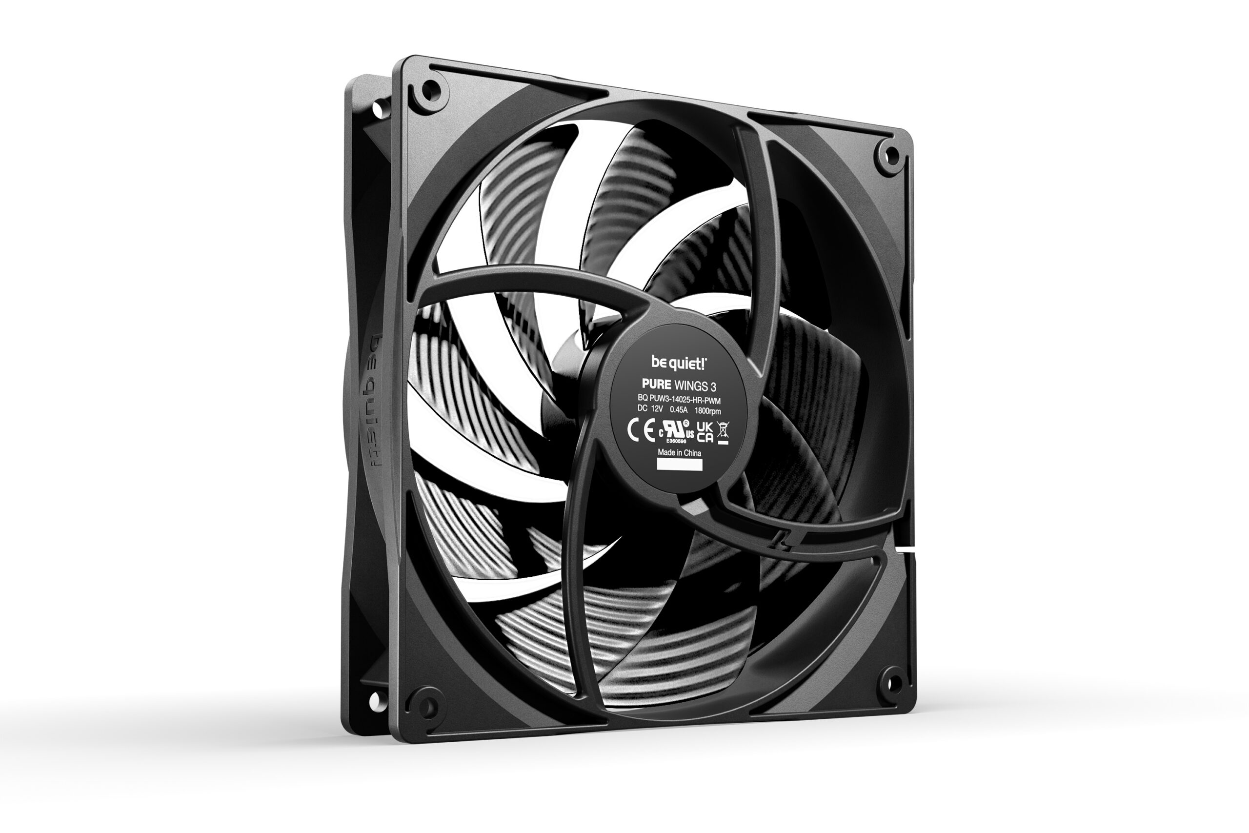 be quiet PURE WINGS 3 140mm PWM HS Black High-Speed Single Pack PC Fan ( BL109 ) - Image 4