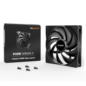 be quiet PURE WINGS 3 140mm PWM HS Black High-Speed Single Pack PC Fan ( BL109 )