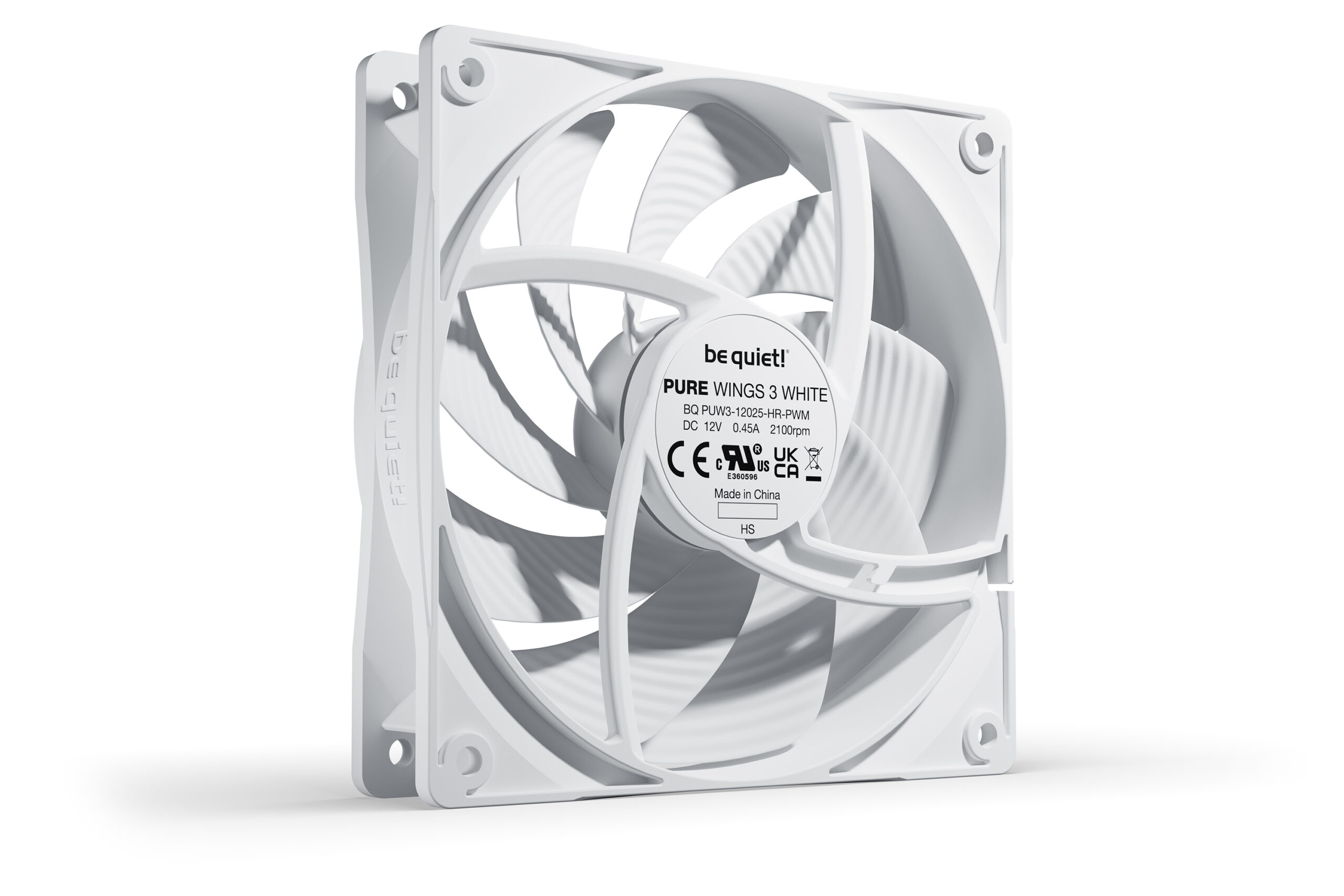 be quiet PURE WINGS 3 120mm PWM HS White High-Speed Single Pack PC Fan ( BL111 ) - Image 4