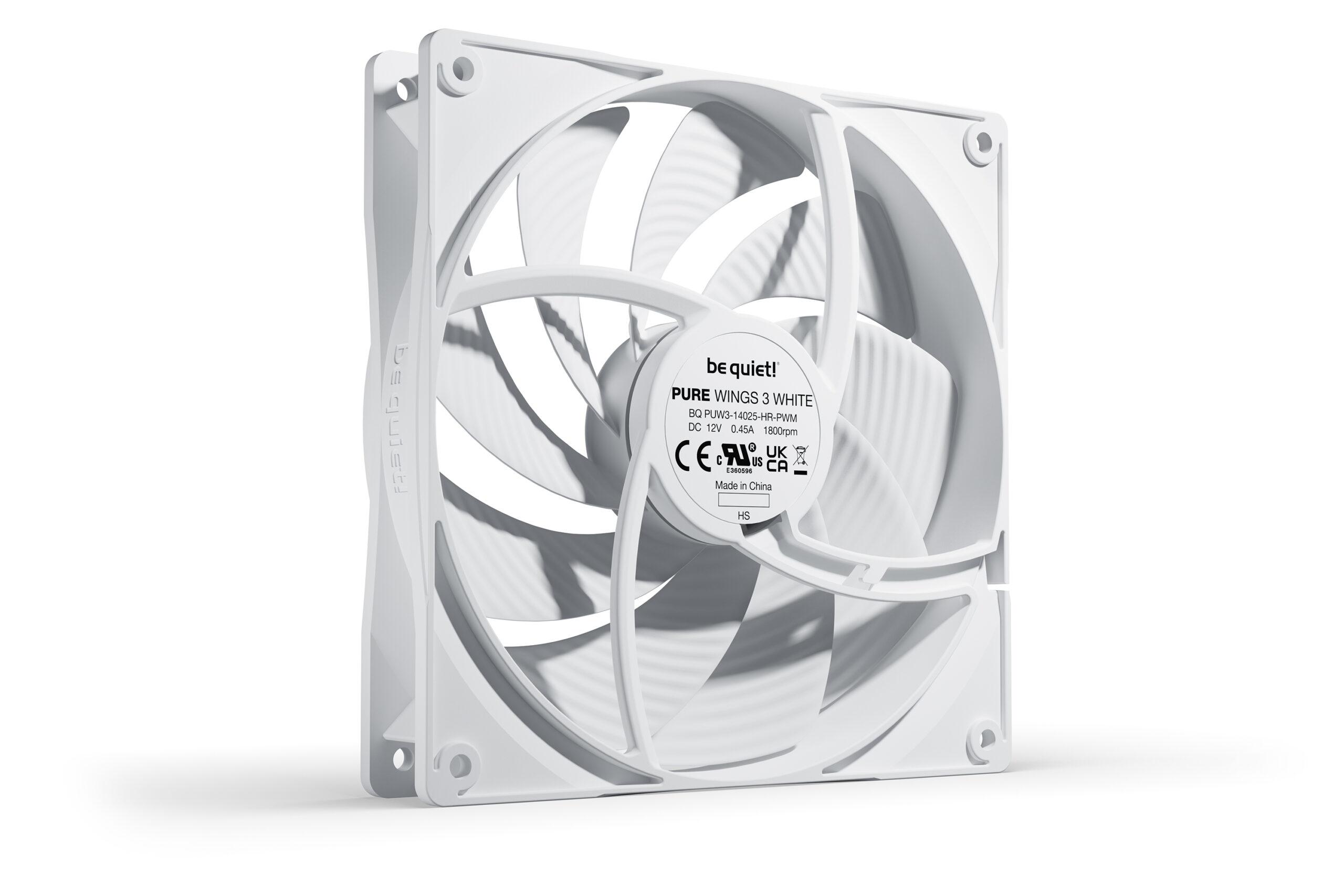 be quiet PURE WINGS 3 140mm PWM HS White High-Speed Single Pack PC Fan ( BL113 ) - Image 4