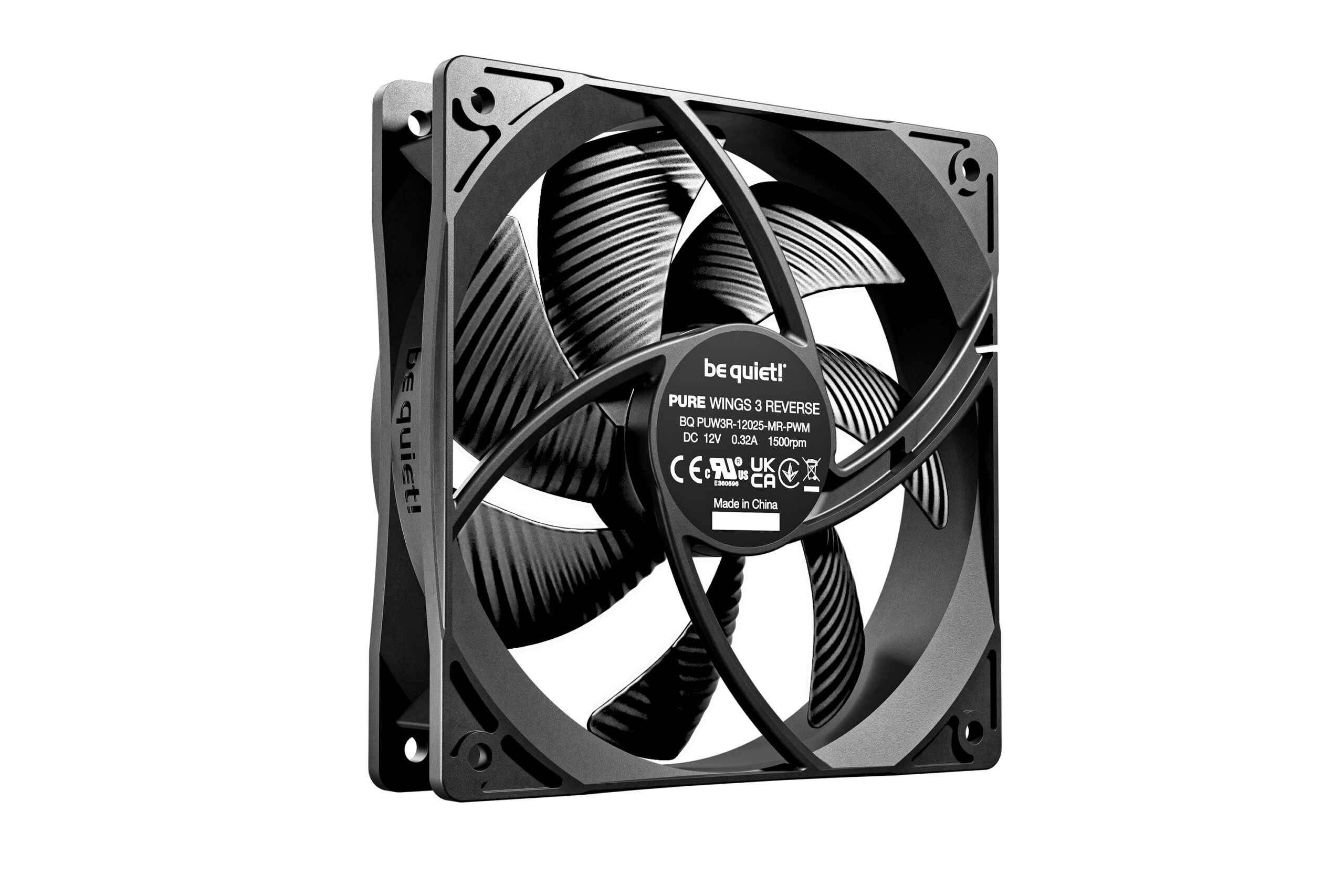 be quiet PURE WINGS 3 120mm PWM Reverse Black High Airflow Triple Pack PC Fans ( BL137 ) - Image 4