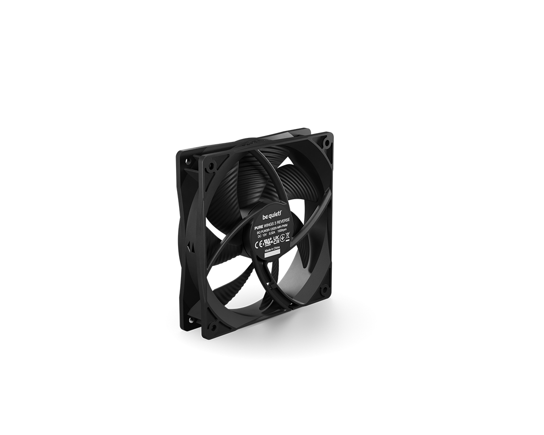 be quiet PURE WINGS 3 120mm PWM Reverse Black High Airflow Triple Pack PC Fans ( BL137 ) - Image 2