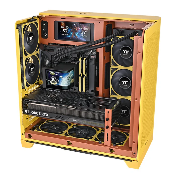 Thermaltake MAGCurve 360 Ultra ARGB Sync Black AIO Liquid CPU Cooler With 6.67" Curved AMOLED Display ( CL-W453-PL12SW-A ) - Image 5