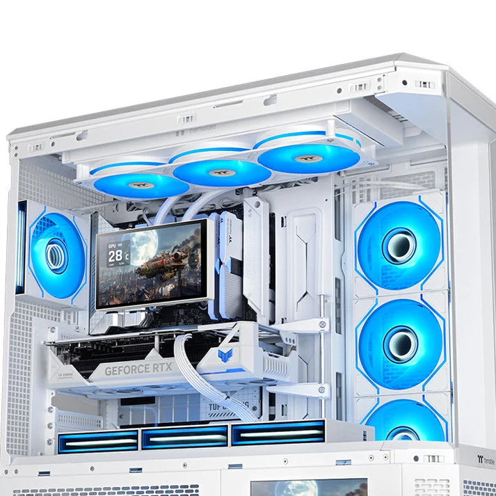 Thermaltake ST360 Ultra ARGB Sync Snow AIO Liquid CPU Cooler Snow With 7” LCD Display ( CL-W494-PL12SW-A ) - Image 2