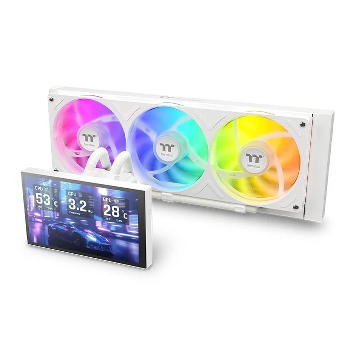 Thermaltake ST360 Ultra ARGB Sync Snow AIO Liquid CPU Cooler Snow With 7” LCD Display ( CL-W494-PL12SW-A )