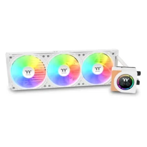 Thermaltake LB360-S ARGB Sync 360mm Snow Edition AIO Liquid CPU Cooler With LCD Display ( CL-W500-PL12SW-A )