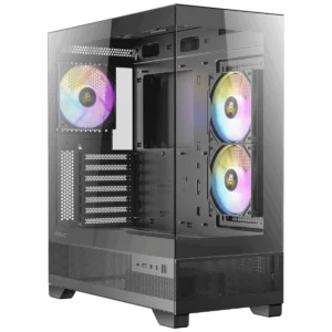 Antec CX700 ARGB Black ATX Mid Tower 4 mm Tempered Glass Panel Pc Cabinet With Pre-installed ARGB PWM Fans