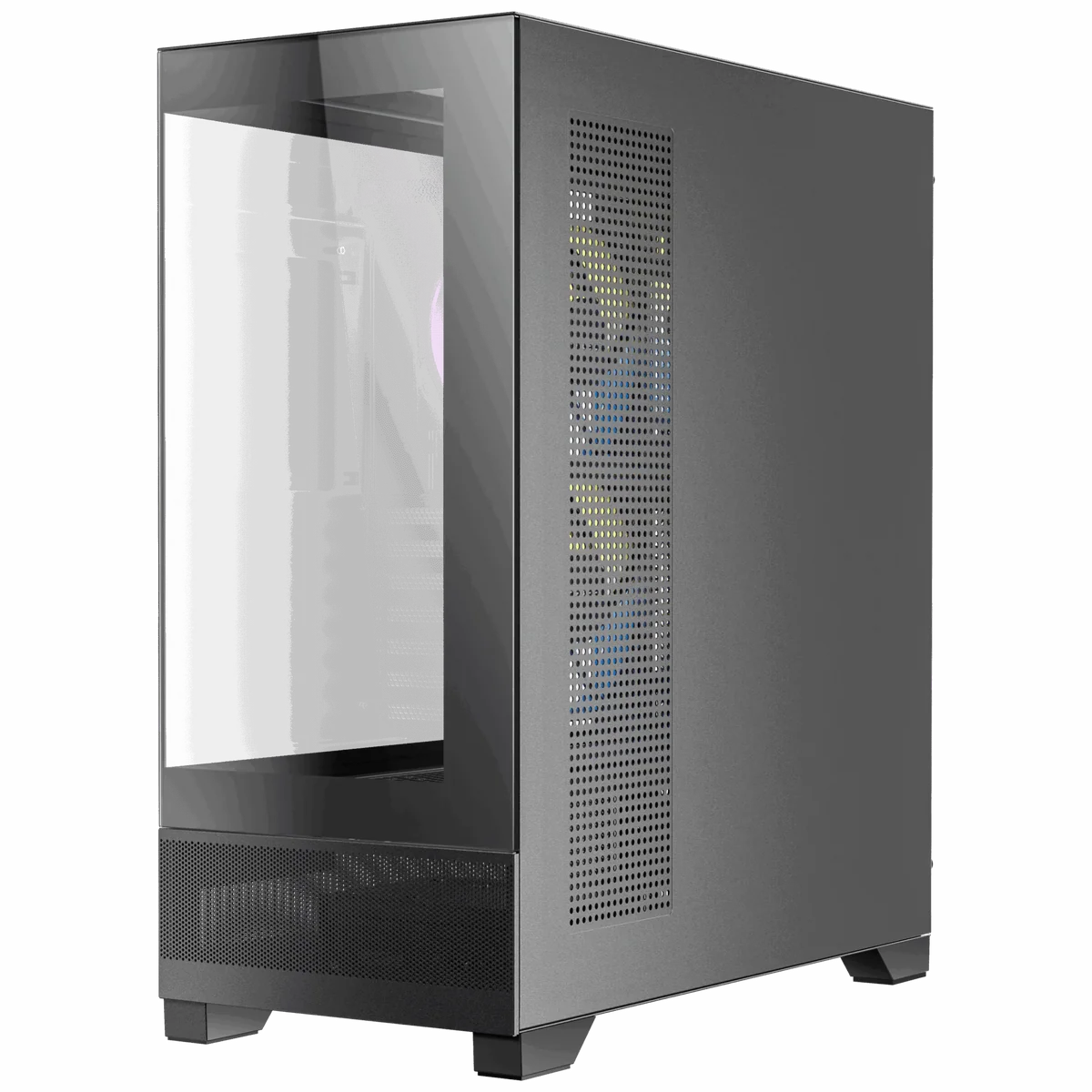 Antec CX700 ARGB Black ATX Mid Tower 4 mm Tempered Glass Panel Pc Cabinet With Pre-installed ARGB PWM Fans - Image 4