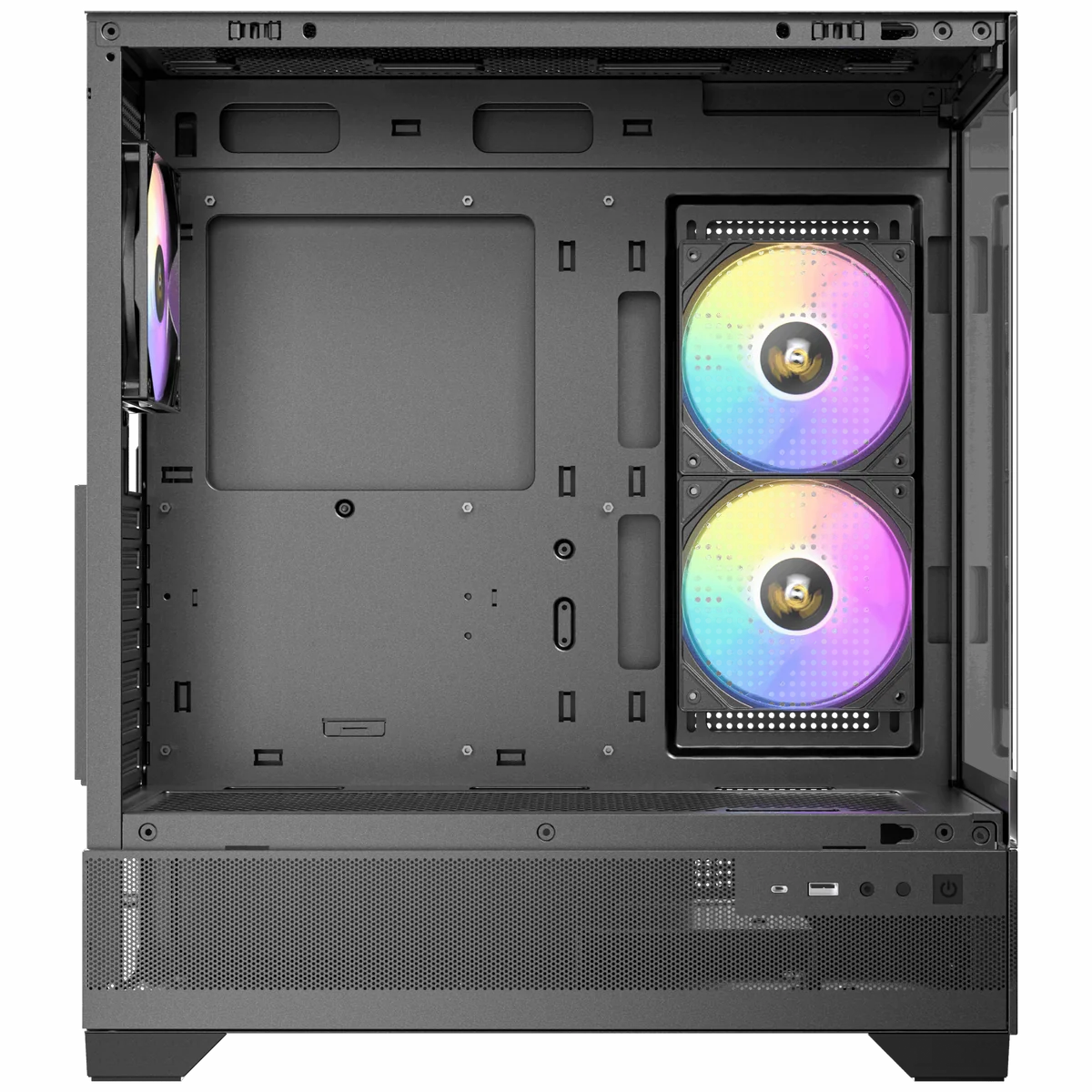 Antec CX700 ARGB Black ATX Mid Tower 4 mm Tempered Glass Panel Pc Cabinet With Pre-installed ARGB PWM Fans - Image 2