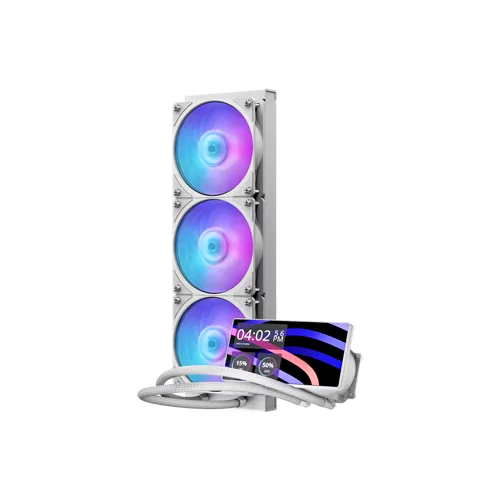 Cooler Master MasterLiquid Core LCD 6" 360 White ARGB 360mm Liquid Cpu Cooler With 6 Inch LCD Display ( MLW-D36M-A24PA-LW ) - Image 2