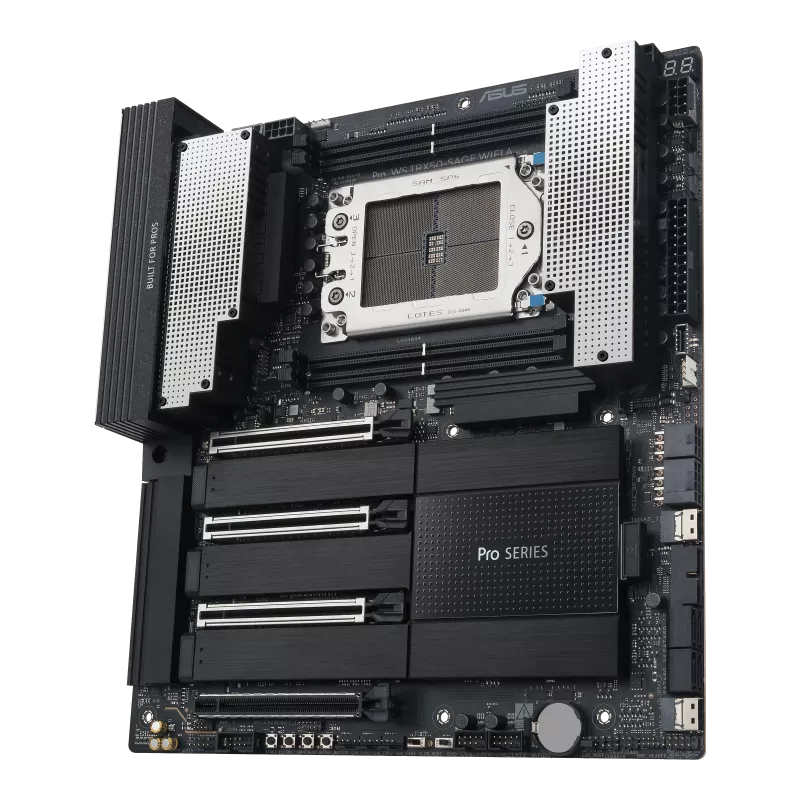 Asus Pro WS TRX50-SAGE WIFI A Workstation CEB Motherboard ( AMD Socket sTR5 , Supports Ryzen Threadripper PRO 9000 & 7000 WX-Series and Ryzen Threadripper 9000 & 7000 Series Processors, 4 x DDR5 Max 1TB RAM Support ) - Image 4