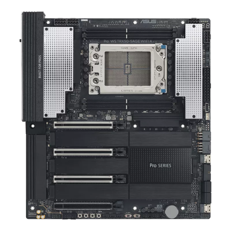 Asus Pro WS TRX50-SAGE WIFI A Workstation CEB Motherboard ( AMD Socket sTR5 , Supports Ryzen Threadripper PRO 9000 & 7000 WX-Series and Ryzen Threadripper 9000 & 7000 Series Processors, 4 x DDR5 Max 1TB RAM Support ) - Image 2