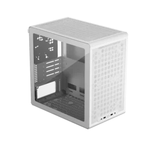 Cooler Master Q300L V3 White M-ATX Mini Tower Tempered Glass Pc Cabinet With Pre-installed Fans ( Q300LV3-WGNN-S00 )