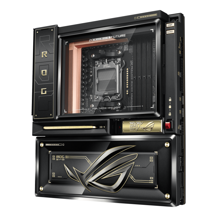 Asus ROG CROSSHAIR X870E EDITION 20 WiFi7 E-ATX Motherboard With ROG RYUJIN 360 Edition 20 All-in-one Liquid Cooling Kit ( AMD Socket AM5, Supports AMD Ryzen 9000 & 8000 & 7000 Series Desktop Processors, 4x DDR5 RAM Slots, Max 256GB RAM ) - Image 2