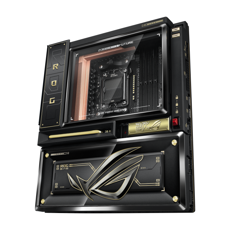 Asus ROG CROSSHAIR X870E EDITION 20 WiFi7 E-ATX Motherboard With ROG RYUJIN 360 Edition 20 All-in-one Liquid Cooling Kit ( AMD Socket AM5, Supports AMD Ryzen 9000 & 8000 & 7000 Series Desktop Processors, 4x DDR5 RAM Slots, Max 256GB RAM ) - Image 3