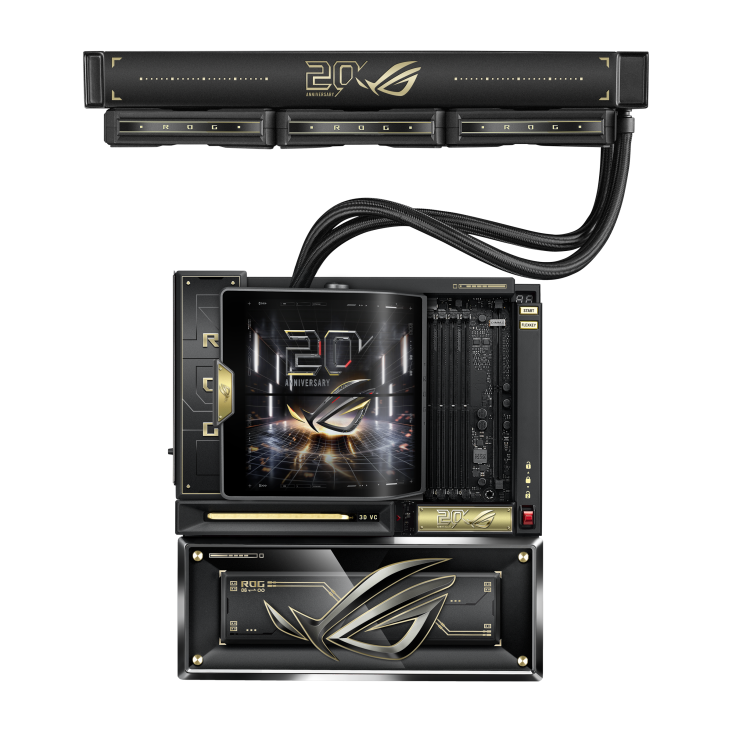 Asus ROG CROSSHAIR X870E EDITION 20 WiFi7 E-ATX Motherboard With ROG RYUJIN 360 Edition 20 All-in-one Liquid Cooling Kit ( AMD Socket AM5, Supports AMD Ryzen 9000 & 8000 & 7000 Series Desktop Processors, 4x DDR5 RAM Slots, Max 256GB RAM ) - Image 7