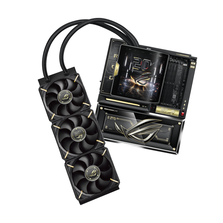 Asus ROG CROSSHAIR X870E EDITION 20 WiFi7 E-ATX Motherboard With ROG RYUJIN 360 Edition 20 All-in-one Liquid Cooling Kit ( AMD Socket AM5, Supports AMD Ryzen 9000 & 8000 & 7000 Series Desktop Processors, 4x DDR5 RAM Slots, Max 256GB RAM ) - Image 8