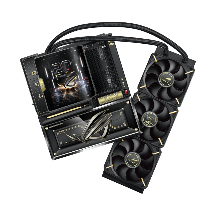 Asus ROG CROSSHAIR X870E EDITION 20 WiFi7 E-ATX Motherboard With ROG RYUJIN 360 Edition 20 All-in-one Liquid Cooling Kit ( AMD Socket AM5, Supports AMD Ryzen 9000 & 8000 & 7000 Series Desktop Processors, 4x DDR5 RAM Slots, Max 256GB RAM )