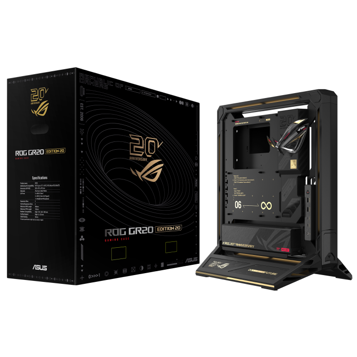 Asus ROG GR20 Edition 20 Open Frame ARGB E-ATX Full Tower Black Pc Cabinet - Image 12