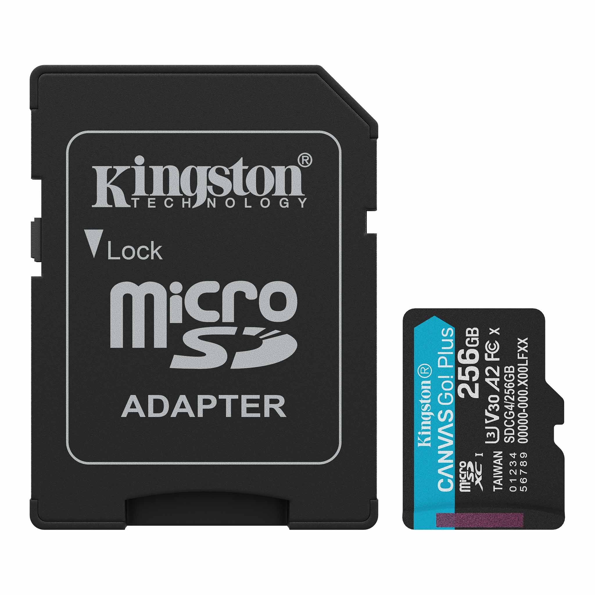 Kingston Canvas Go Plus 256GB MicroSD Memory Card With SD Adapter For Mobile Gaming, Drones, Action Cams And Android Devices ( SDCG4/256GB ) - Image 2