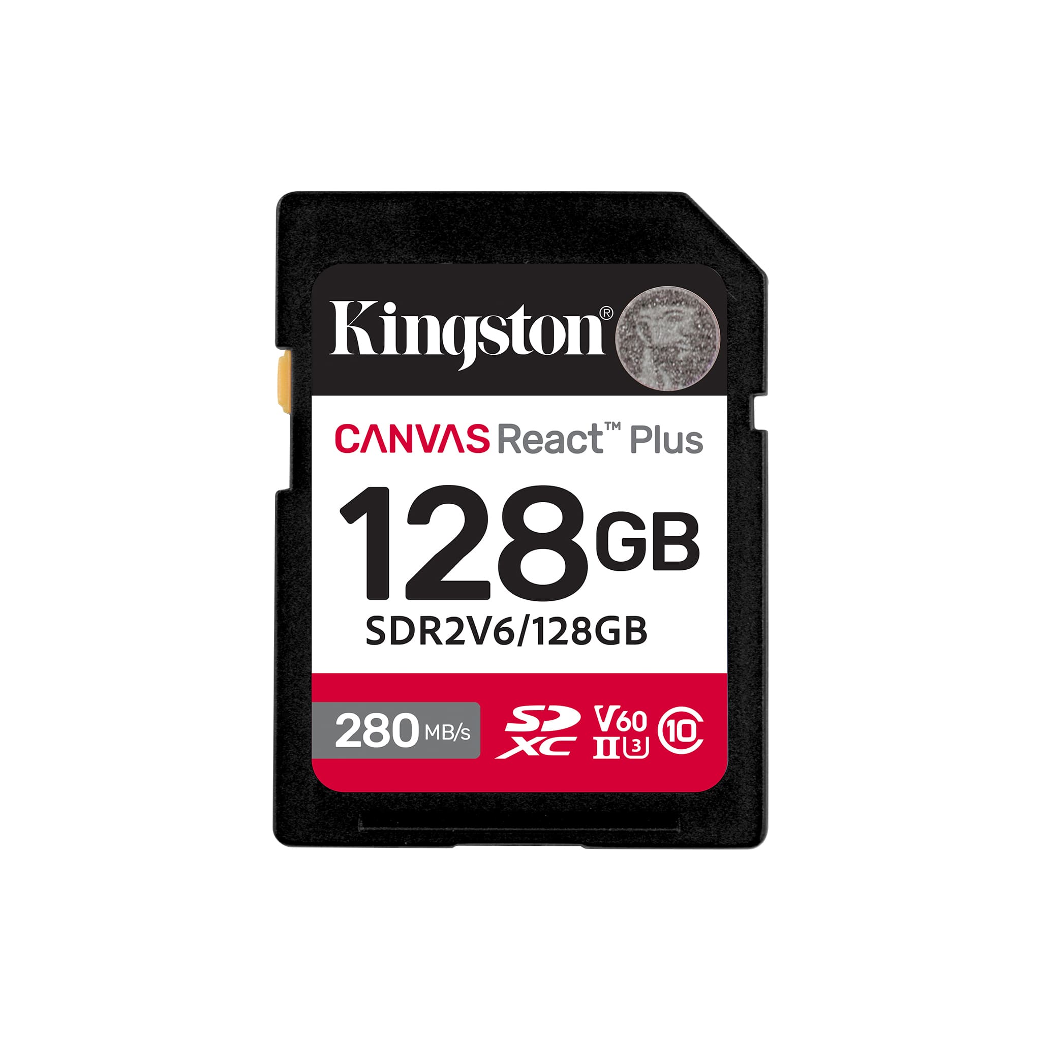 Kingston Canvas React Plus V60 128GB SD memory Card For 4K Professional UHS-II Cameras ( SDR2V6/128GB ) - Image 2